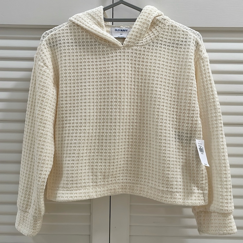 Old Navy Hooded Sweater, Girl Size Medium (8)